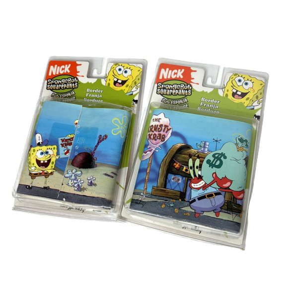 Spongebob Squarepants Removable Wall Border 2 Pkg  NOS NWT - Picture 11 of 11